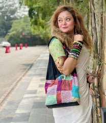 Hippe-Patchwork Jhola Boho Bag