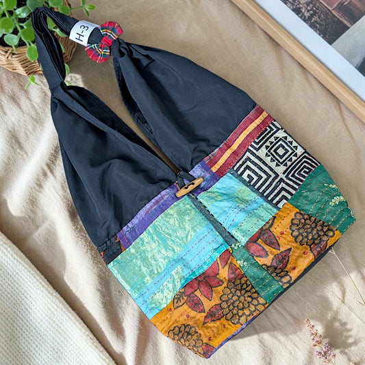 Hippe-Patchwork Jhola Boho Bag H-3