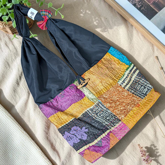 Hippe-Patchwork Jhola Boho Bag H-8