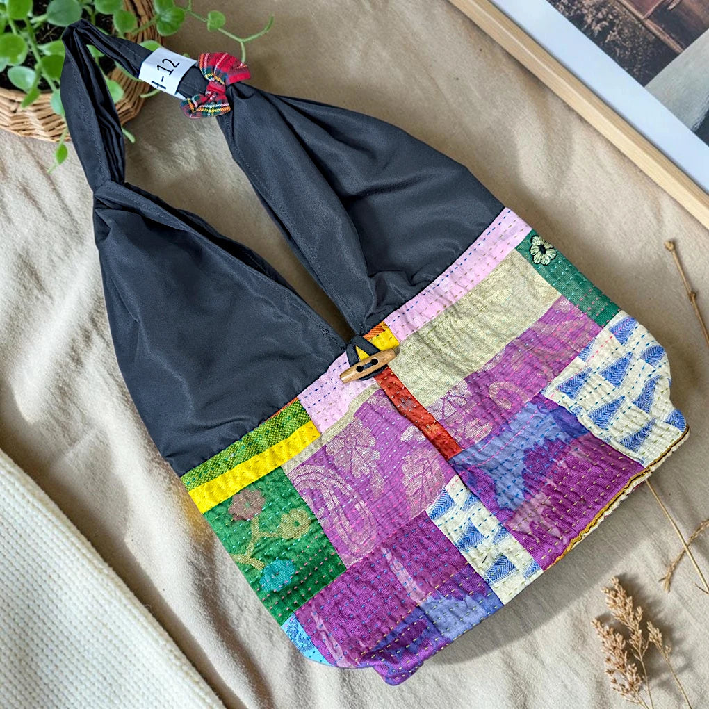 Hippe-Patchwork Jhola Boho Bag H-12