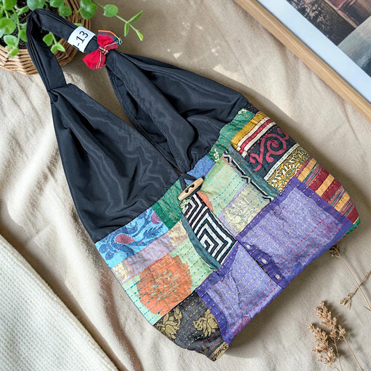 Hippe-Patchwork Jhola Boho Bag H-13