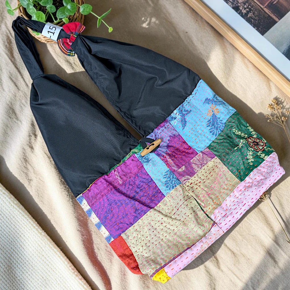 Hippe-Patchwork Jhola Boho Bag H-15