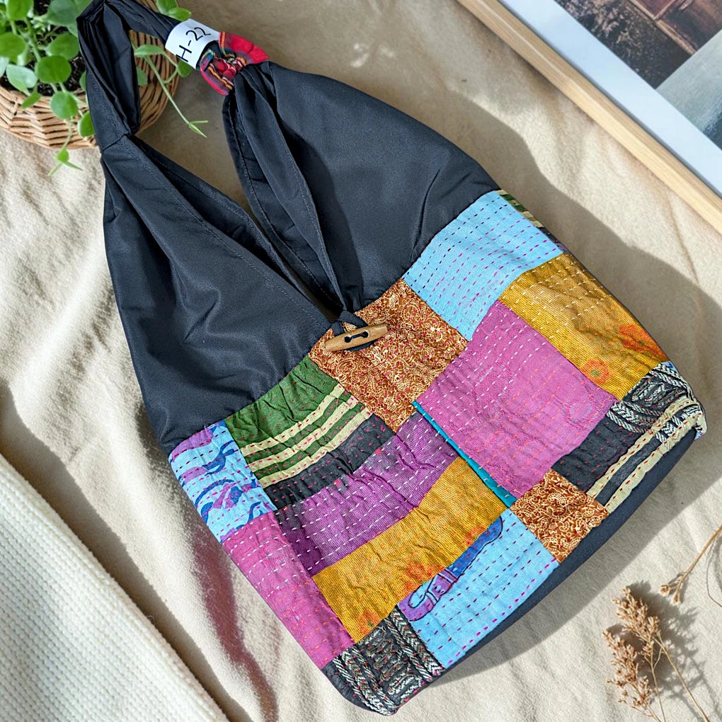 Hippe-Patchwork Jhola Boho Bag H-22