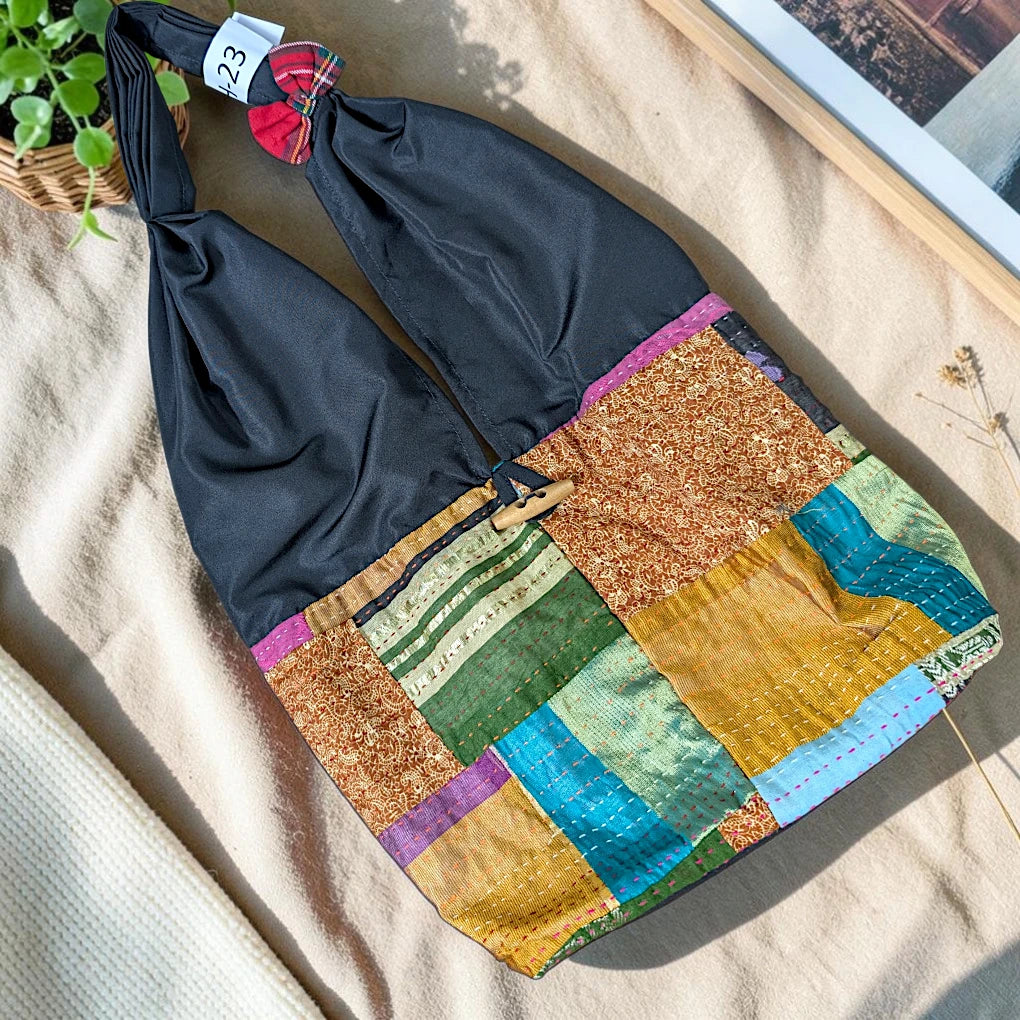 Hippe-Patchwork Jhola Boho Bag H-23