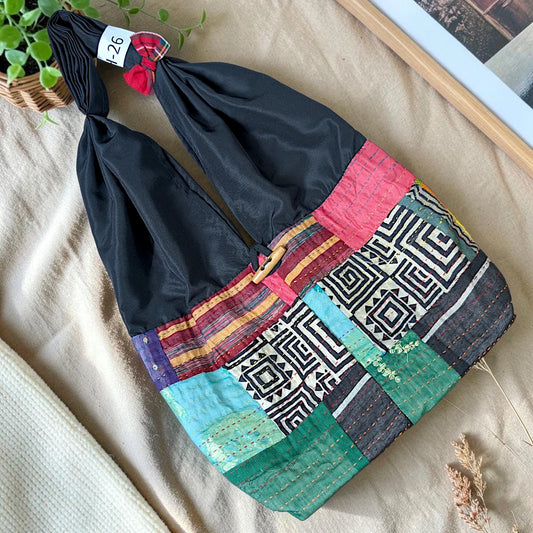 Hippe-Patchwork Jhola Boho Bag H-26