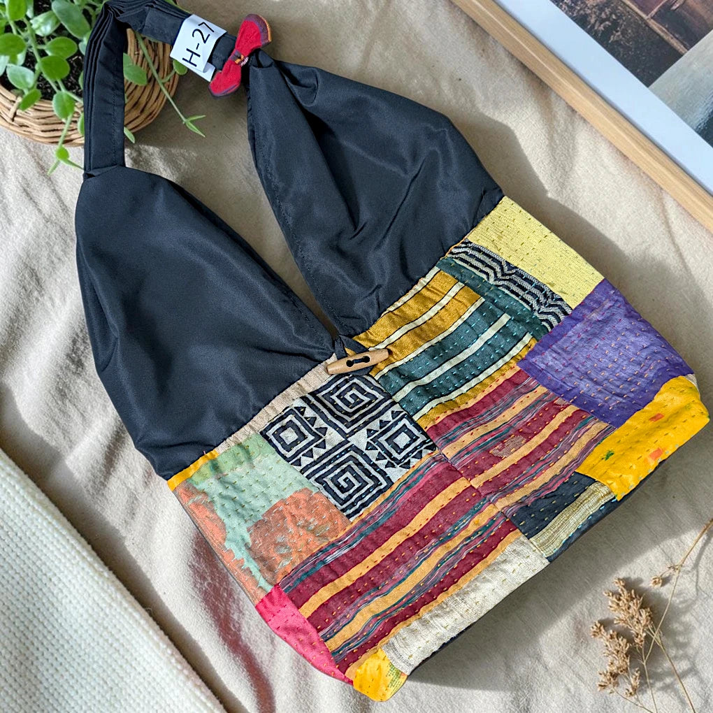 Hippe-Patchwork Jhola Boho Bag H-27