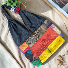 Hippe-Patchwork Jhola Boho Bag H-28