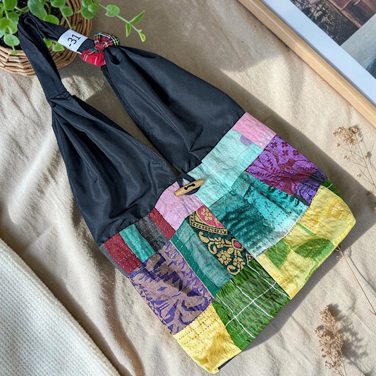 Hippe-Patchwork Jhola Boho Bag H-31