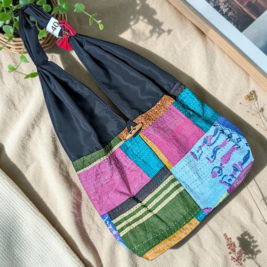 Hippe-Patchwork Jhola Boho Bag H-40