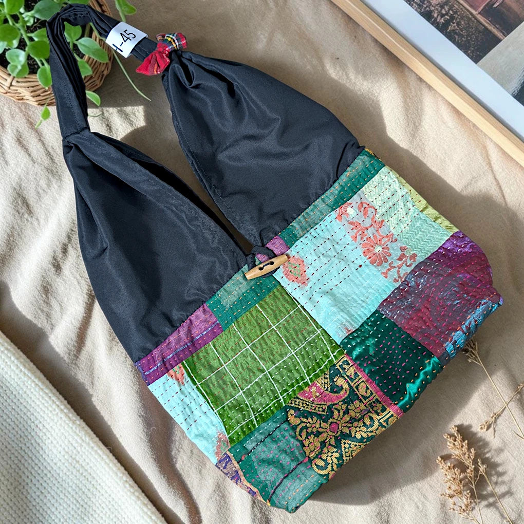 Hippe-Patchwork Jhola Boho Bag H-45
