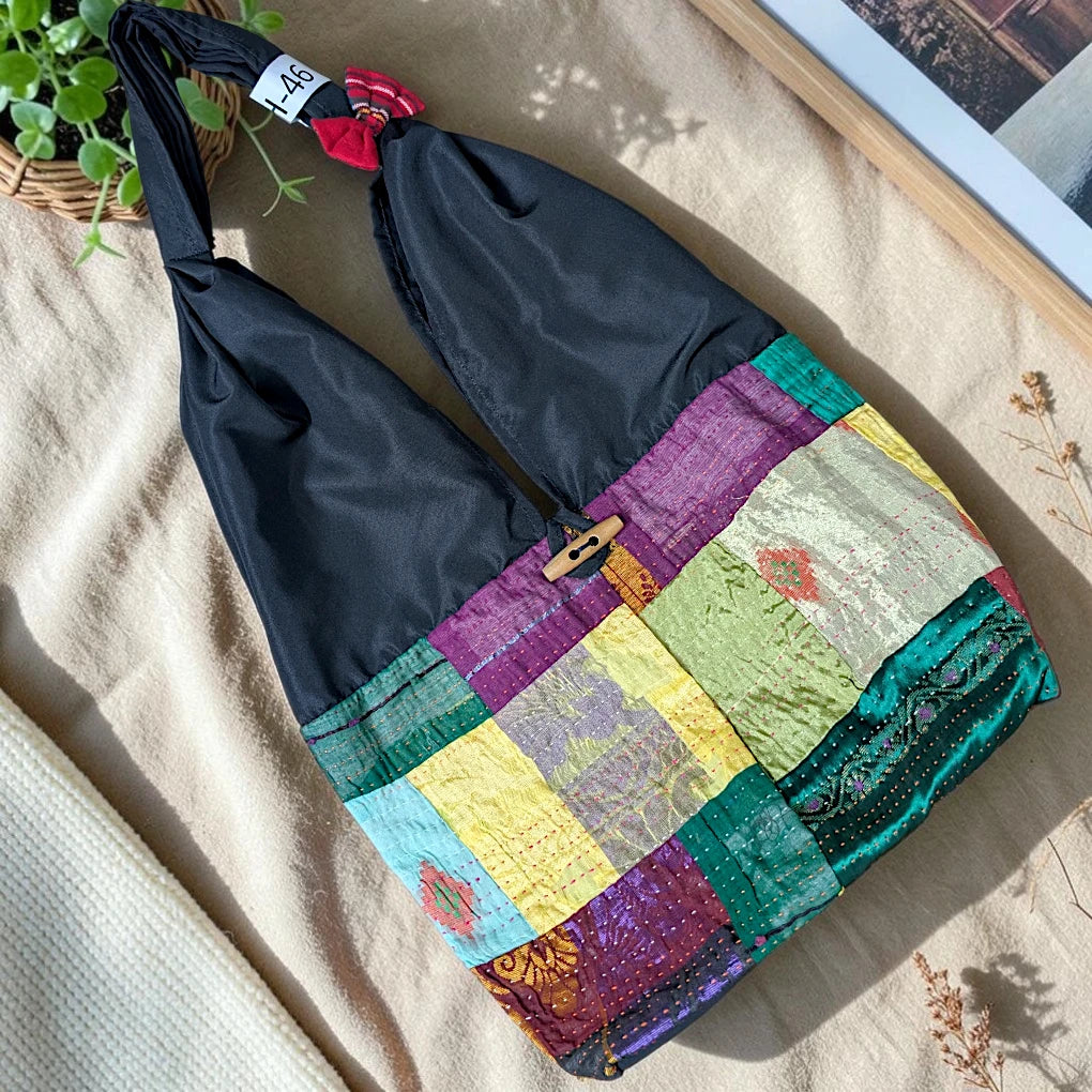 Hippe-Patchwork Jhola Boho Bag H-46