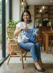 Payra-Denim Tote Ladie's Shoulder Bag