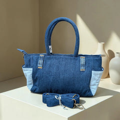 Moon Denim Bag – Vintage Jeans Bag for Everyday Style-M 80