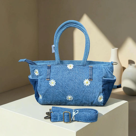 Moon Denim Bag – Vintage Jeans Bag for Everyday Style-M 83