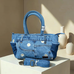 Moon Denim Bag – Vintage Jeans Bag for Everyday Style-M 83