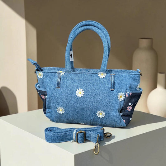 Moon Denim Bag – Vintage Jeans Bag for Everyday Style-M 84