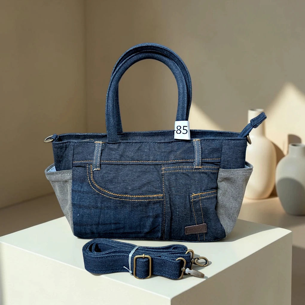 Moon Denim Bag – Vintage Jeans Bag for Everyday Style-M 85
