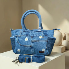 Moon Denim Bag – Vintage Jeans Bag for Everyday Style-M 86