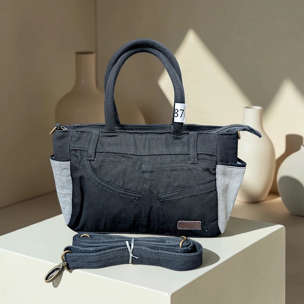 Moon Denim Bag – Vintage Jeans Bag for Everyday Style-M 87