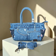 Moon Denim Bag – Vintage Jeans Bag for Everyday Style-M 88