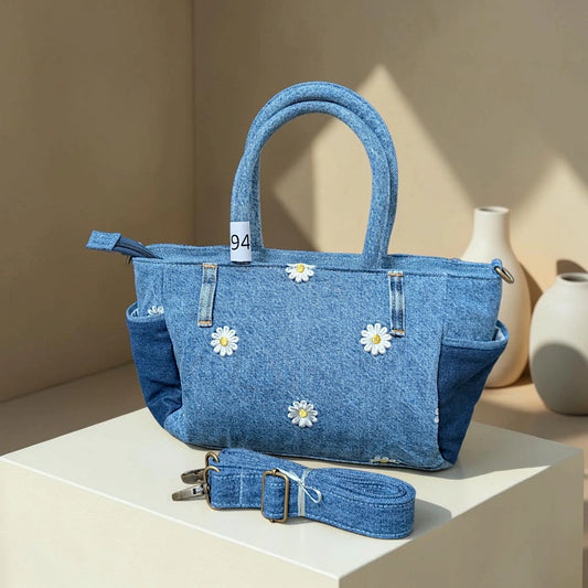 Moon Denim Bag – Vintage Jeans Bag for Everyday Style-M 94