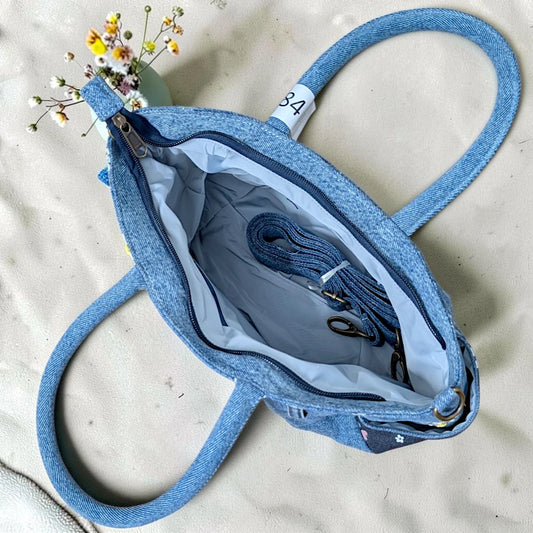 Moon Denim Bag – Vintage Jeans Bag for Everyday Style-M 89