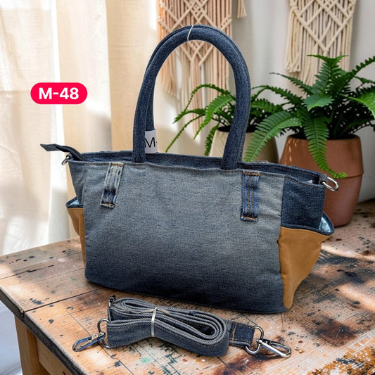 Moon Denim Bag – Vintage Jeans Bag for Everyday Style-M 48