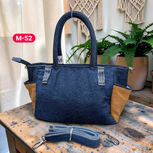 Moon Denim Bag – Vintage Jeans Bag for Everyday Style-M 52