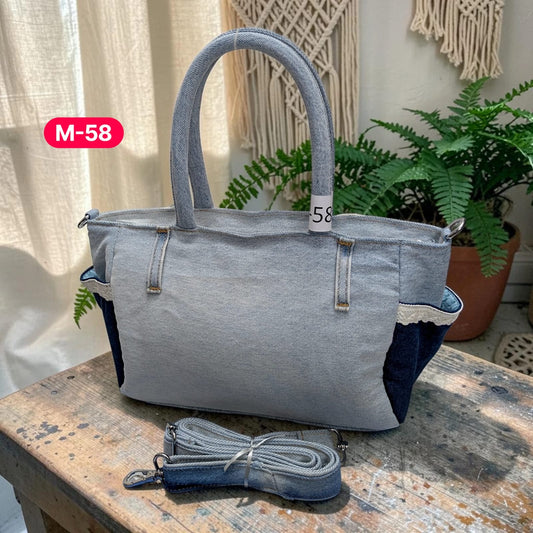 Moon Denim Bag – Vintage Jeans Bag for Everyday Style-M 58