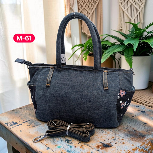 Moon Denim Bag – Vintage Jeans Bag for Everyday Style-M 61