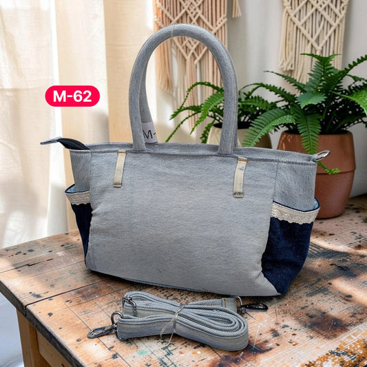 Moon Denim Bag – Vintage Jeans Bag for Everyday Style-M 62