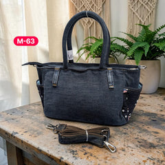 Moon Denim Bag – Vintage Jeans Bag for Everyday Style-M 63