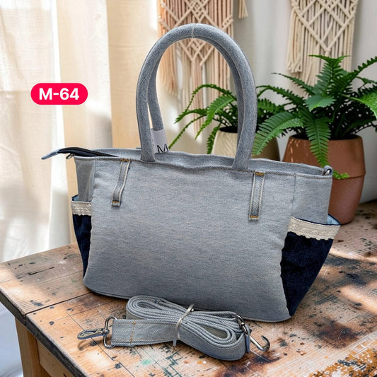 Moon Denim Bag – Vintage Jeans Bag for Everyday Style-M 64