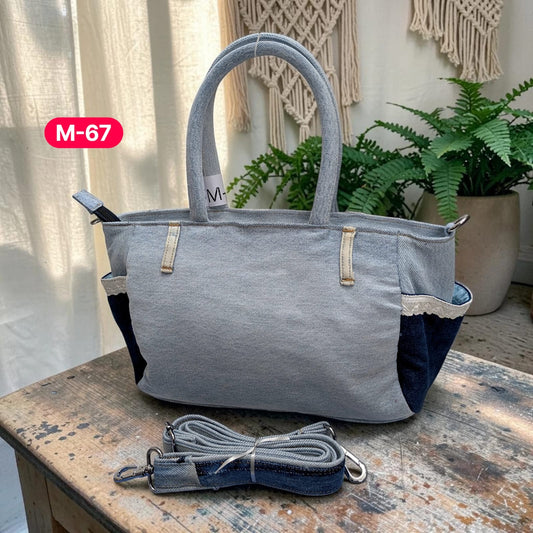 Moon Denim Bag – Vintage Jeans Bag for Everyday Style-M 67