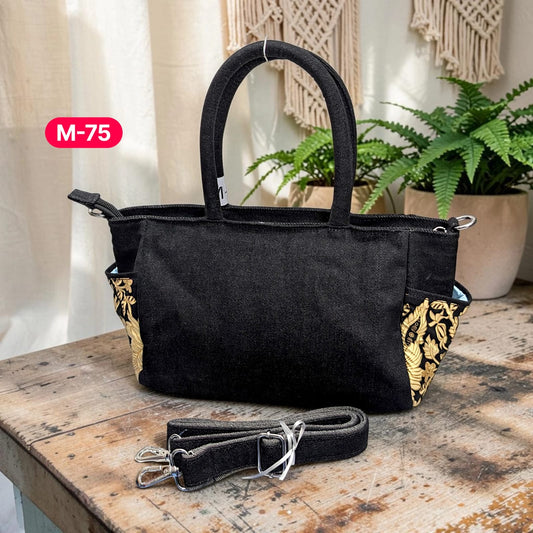 Moon Denim Bag – Vintage Jeans Bag for Everyday Style-M 75