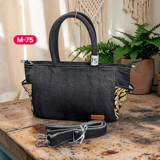 Moon Denim Bag – Vintage Jeans Bag for Everyday Style-M 75