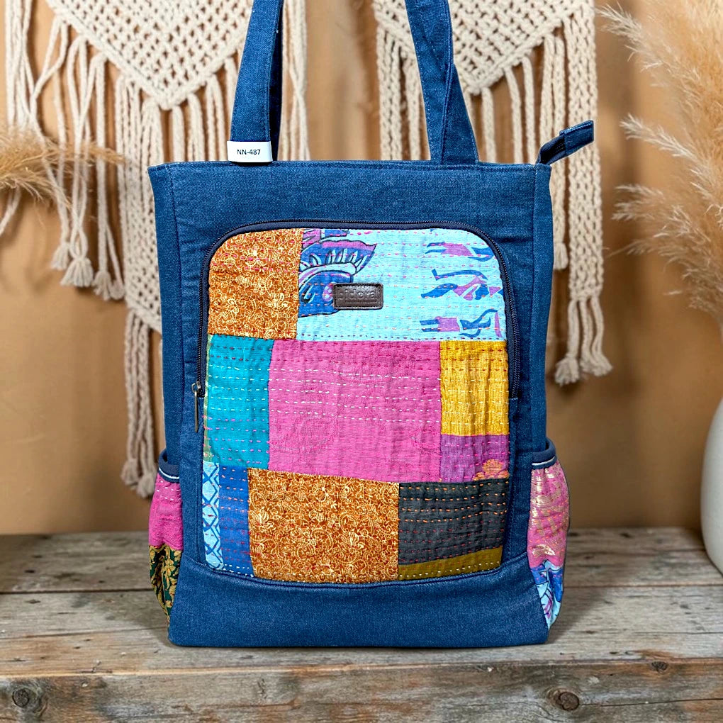 Nandini Backpack | 2-in-1 Bag | Mother Bag | Ladies Shoulder Bag NN 487