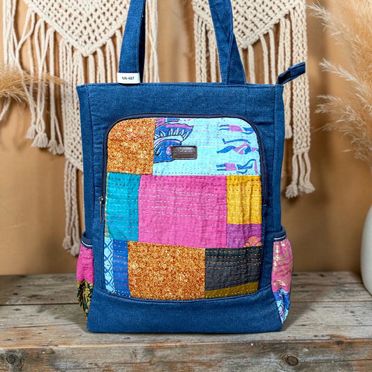 Nandini Backpack | 2-in-1 Bag | Mother Bag | Ladies Shoulder Bag NN 487