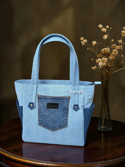 Payra-Denim Tote Ladie's Shoulder Bag