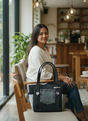 Payra-Denim Tote Ladie's Shoulder Bag