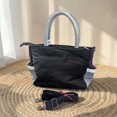 Premium Denim Shoulder Tote Bag Daffodil D-122