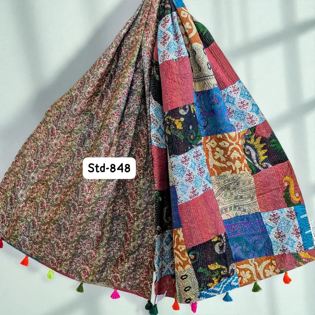 Handmade Silk Stole- While style meets utility-848