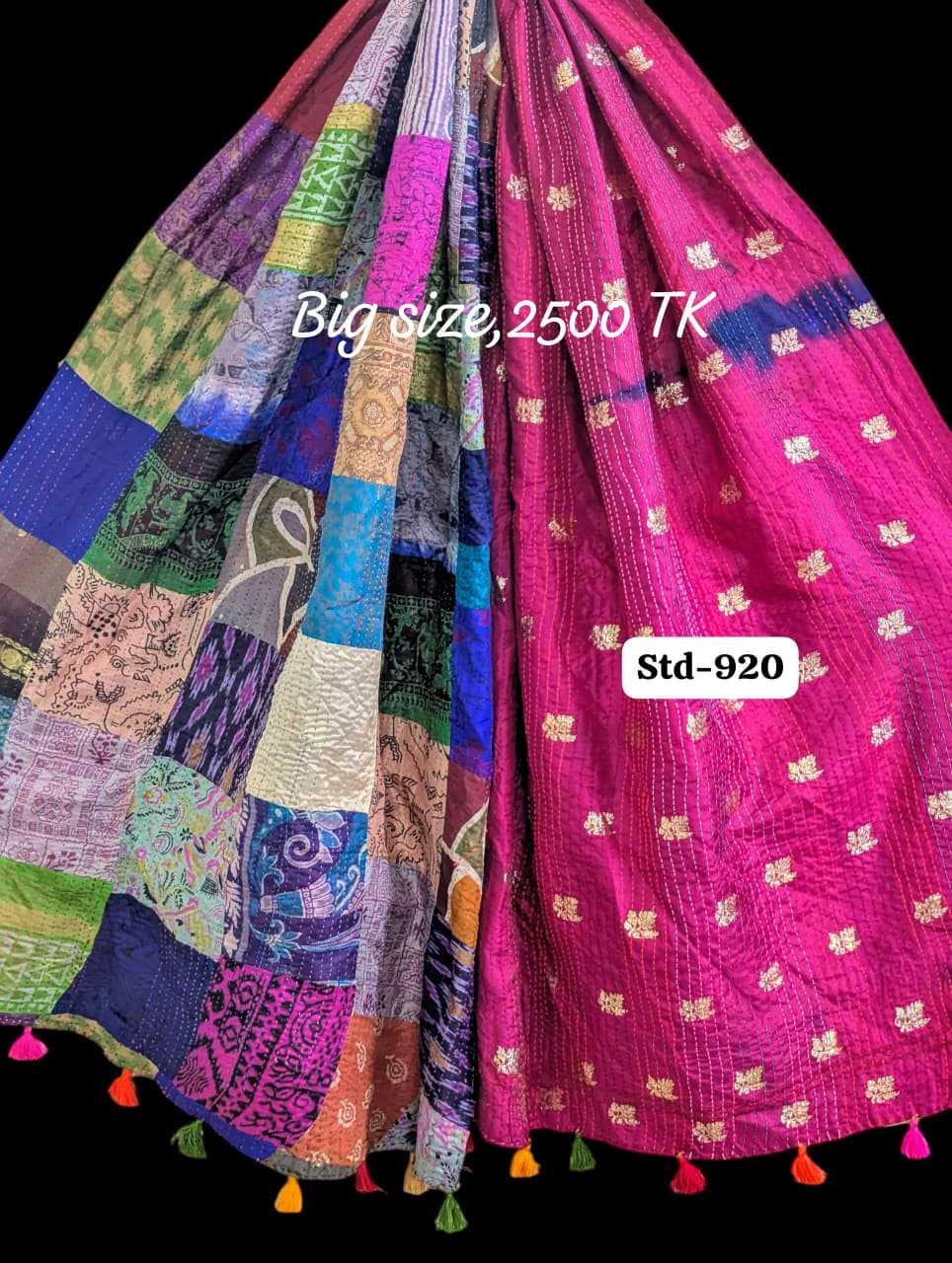 Handmade Silk Stole- While style meets utility-Big Size-920