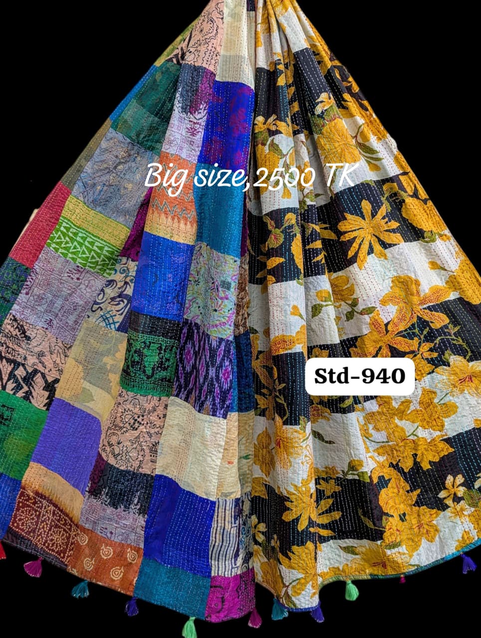 Handmade Silk Stole- While style meets utility-Big Size-940