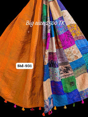 Handmade Silk Stole- While style meets utility-Big Size-931