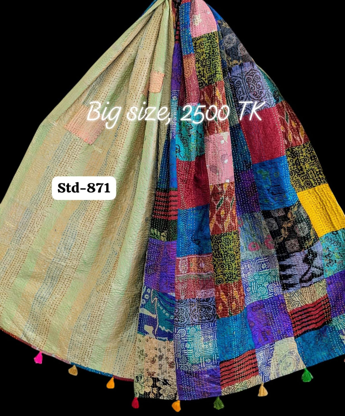 Handmade Silk Stole- While style meets utility-Big Size-871