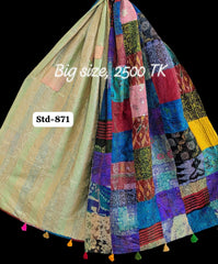 Handmade Silk Stole- While style meets utility-Big Size-871