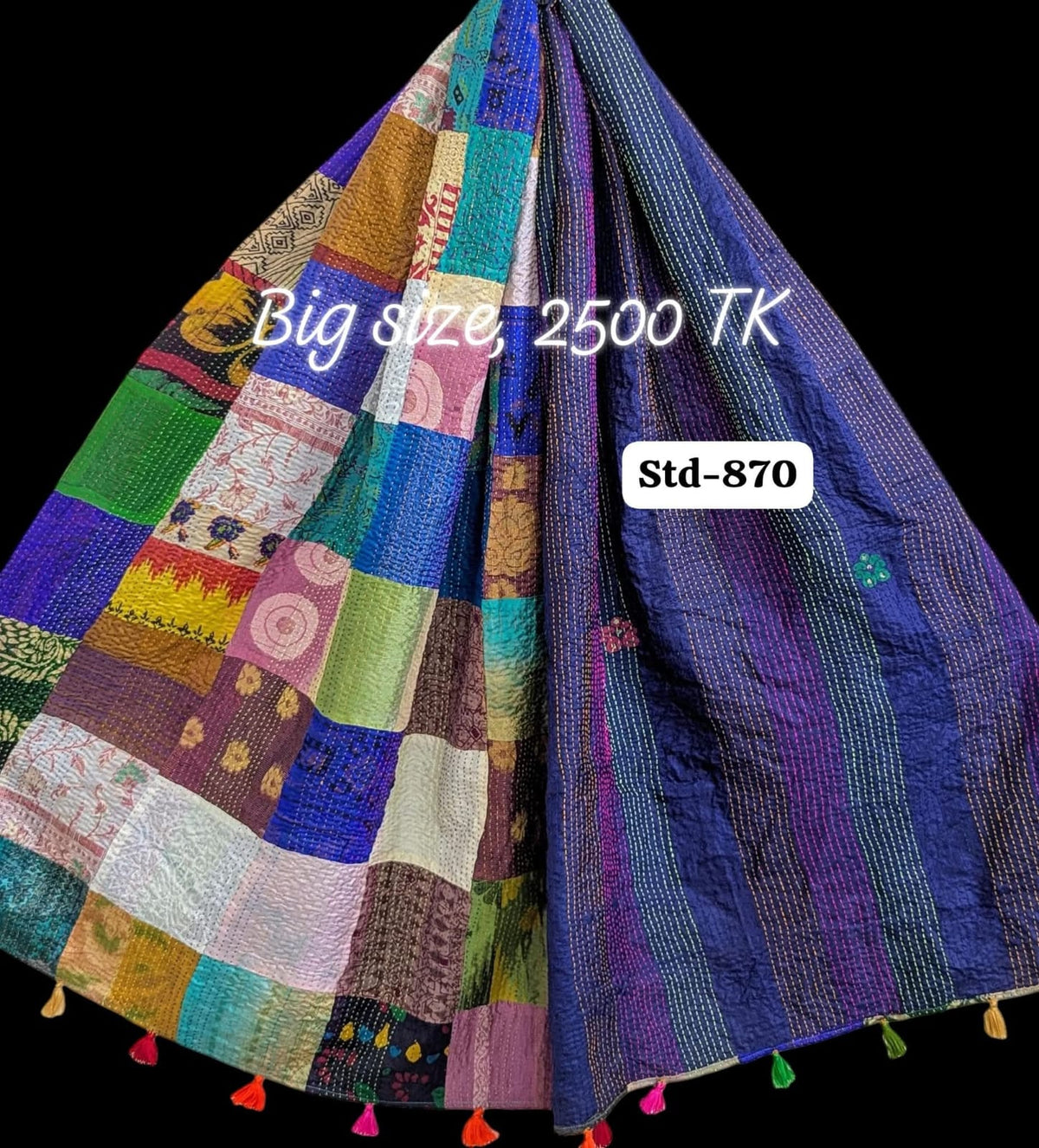 Handmade Silk Stole- While style meets utility-Big Size-870