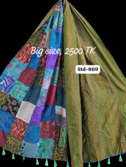 Handmade Silk Stole- While style meets utility-Big Size-869