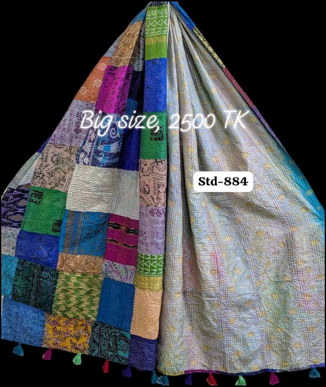 Handmade Silk Stole- While style meets utility-Big Size-884
